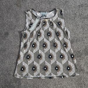 Elegant Women's Geometric Patterned Blouse